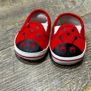 Lady bug 0-6 shoes.